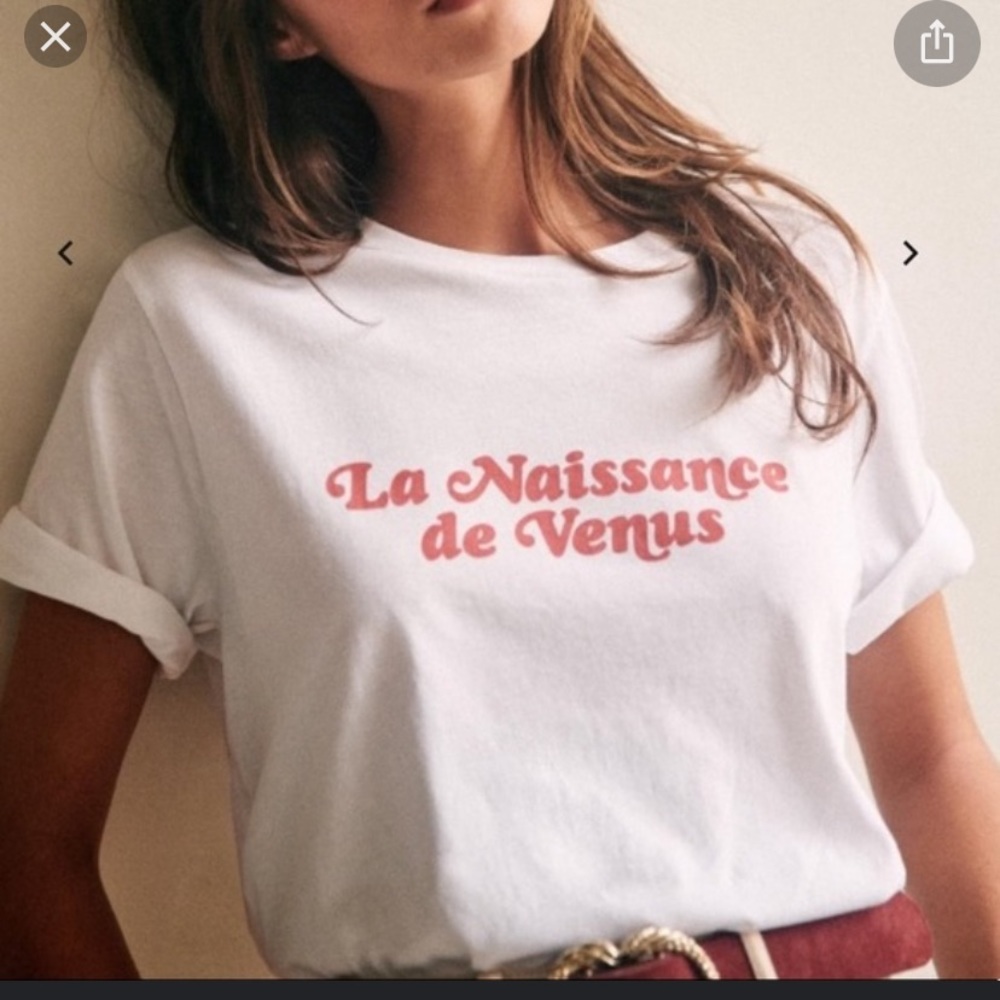 Lightly worn Sezane white Tee